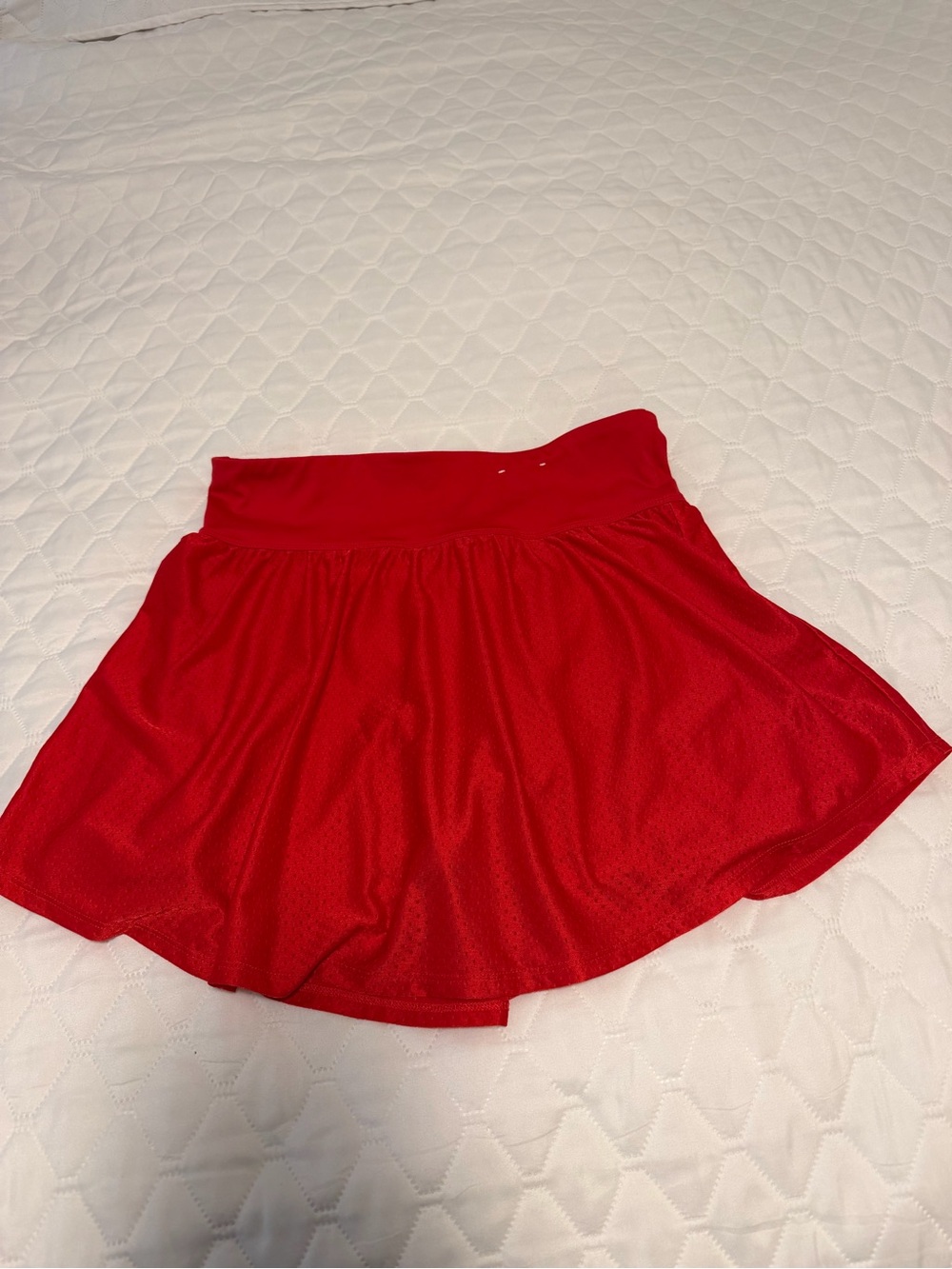 Xersion Red Tennis Golf Skirt- mesh breathable- 15 inch length